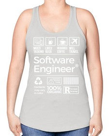software engineer 1409# - engineer -Racerback Tank