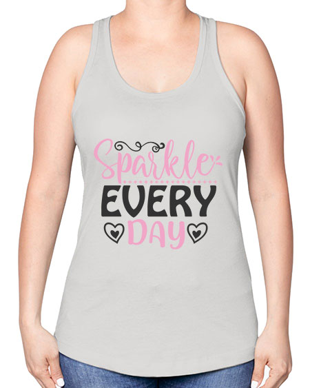 sparkle every day Style 1# - beauty - fashion -Racerback Tank