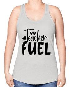 teacher fuel Style 372# - teacher -Racerback Tank