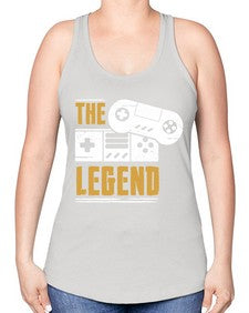 the legend 156# - video games -Racerback Tank