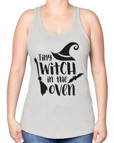 tiny witch in the oven 18# - witch -Racerback Tank