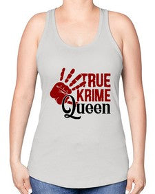 true krime queen 1190# - true crime -Racerback Tank