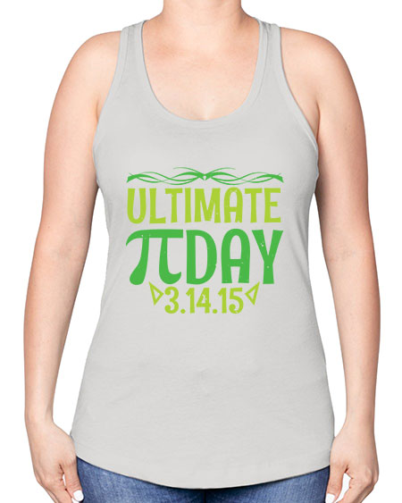 ultimate Pi day 49# - pi -Racerback Tank