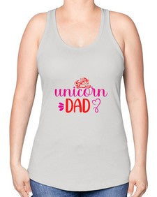 unicorn dad 453# - unicorn -Racerback Tank