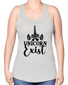 unicorn exist 456# - unicorn -Racerback Tank