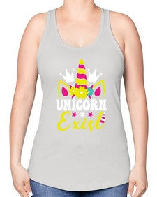 unicorn exist 457# - unicorn -Racerback Tank