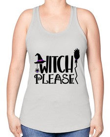 witch please 14# - witch -Racerback Tank