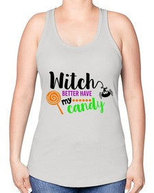 witchbetterhavecandy 12# - witch -Racerback Tank