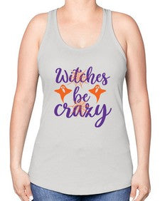 witches be crazy 10# - witch -Racerback Tank