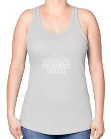 world is okayest uncle 697# - uncle -Racerback Tank