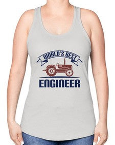 worlds best engineer Style 478# - engineer -Racerback Tank