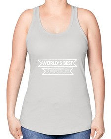 worlds best uncle 698# - uncle -Racerback Tank