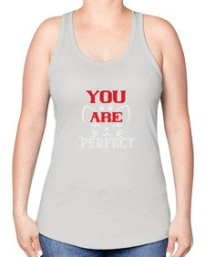 you are perfect Style 124# - cats -Racerback Tank