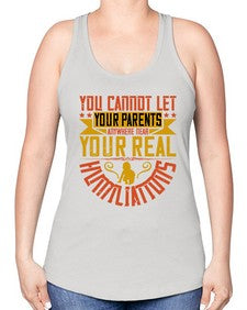 you cannot let your parents anywhere near your real humiliations 711# - parents day -Racerback Tank