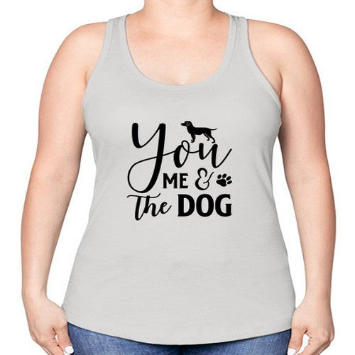 you me the dog 252# - dogs -Racerback Tank