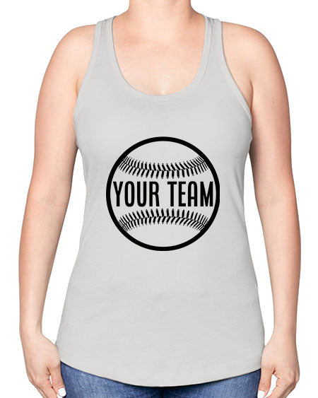 your team 2270# - softball -Racerback Tank