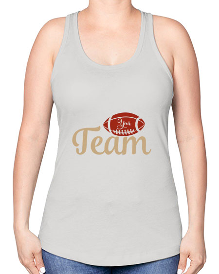 your team 2271# - softball -Racerback Tank