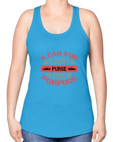 A car for every purse and purpose 1# - car -Racerback Tank