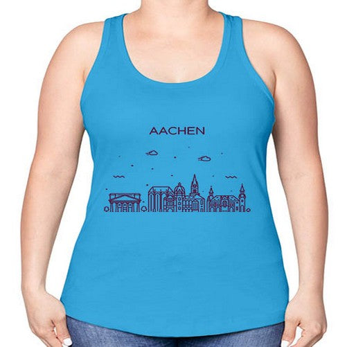 Aachen 260# - cities -Racerback Tank