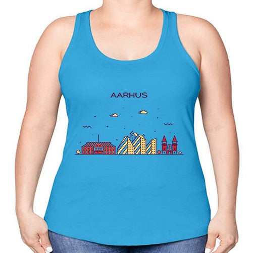 Aarhus 265# - cities -Racerback Tank