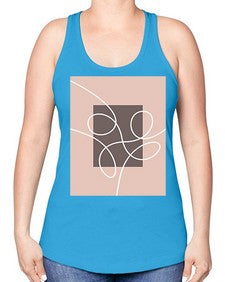Abstract Shape 191# - art pop art -Racerback Tank
