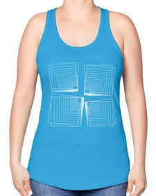Abstract Shape 203# - art pop art -Racerback Tank