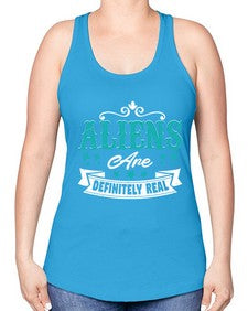 Aliens are real 26# - ufo -Racerback Tank