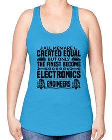 All men are created Style 569# - engineer -Racerback Tank