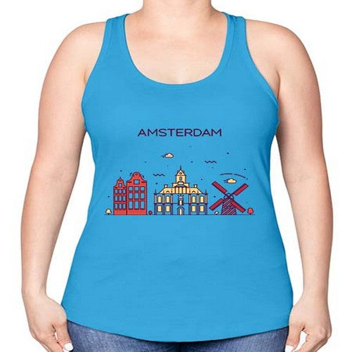 Amsterdam 321# - cities -Racerback Tank