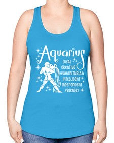 Aquarius 68# - aquarius -Racerback Tank