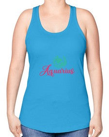 Aquarius 70# - aquarius -Racerback Tank