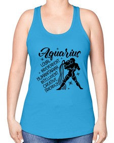Aquarius 72# - aquarius -Racerback Tank