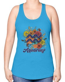 Aquarius 7# - aquarius -Racerback Tank