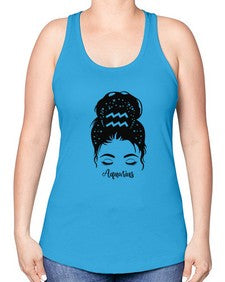 Aquarius Woman - aquarius -Racerback Tank