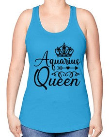 Aquarius queen 74# - aquarius -Racerback Tank