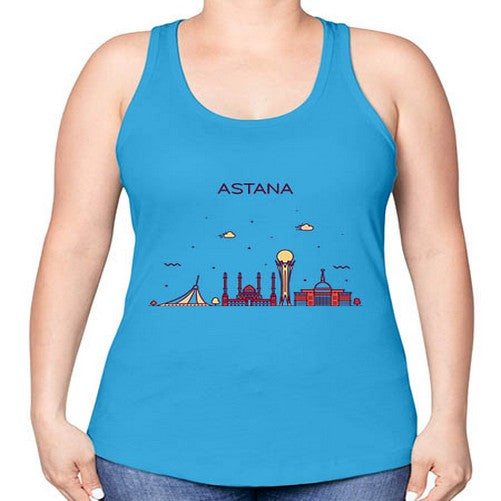 Astana 360# - cities -Racerback Tank