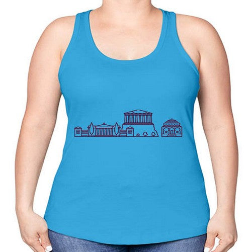 Athens 367# - cities -Racerback Tank