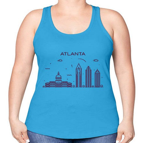 Atlanta 372# - cities -Racerback Tank