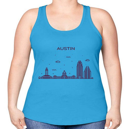 AustinTX 380# - cities -Racerback Tank