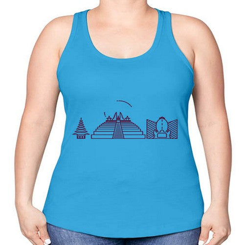 Bali 396# - cities -Racerback Tank
