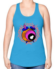 Bastard alarm 10# - cartoon general -Racerback Tank