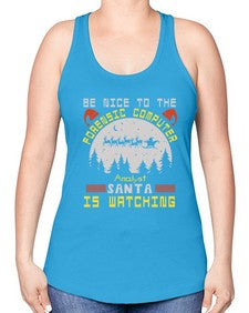 Be nice to the forensic computer analyst 32# - computer -Racerback Tank