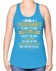 Being a Programmer 3# - computer -Racerback Tank