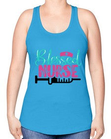 Blessed Nurse Style Style 628# - nurse -Racerback Tank