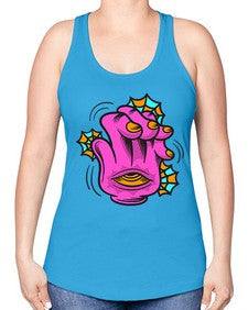 Bored high five 23# - cartoon general -Racerback Tank
