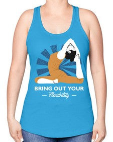 Bring Out Your Flexibility 185# - yoga -Racerback Tank