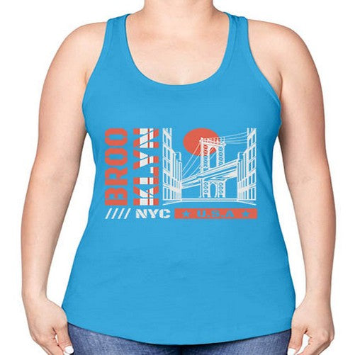 Brooklyn 499# - cities -Racerback Tank