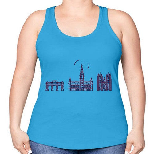 Brussels 507# - cities -Racerback Tank