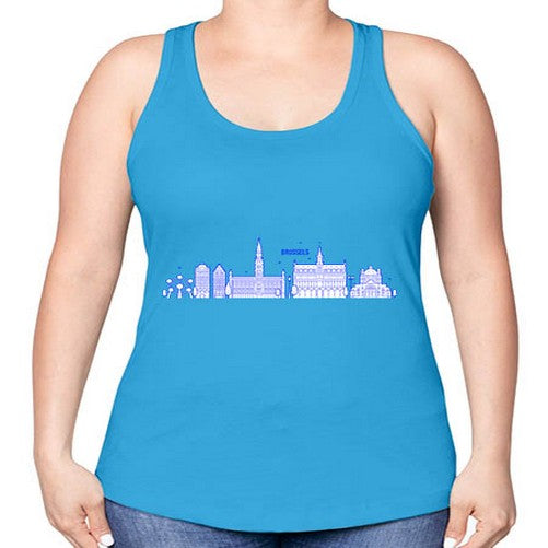 Brussels 509# - cities -Racerback Tank