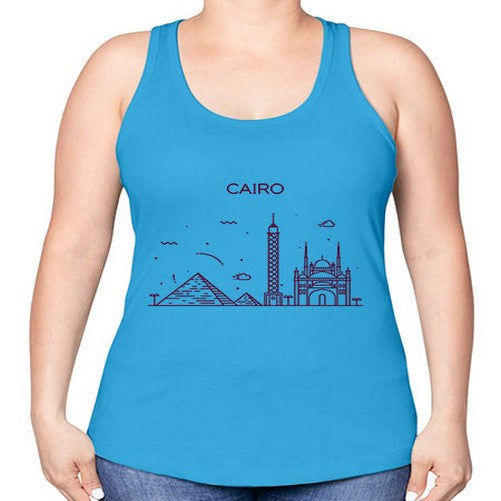 Cairo 526# - cities -Racerback Tank